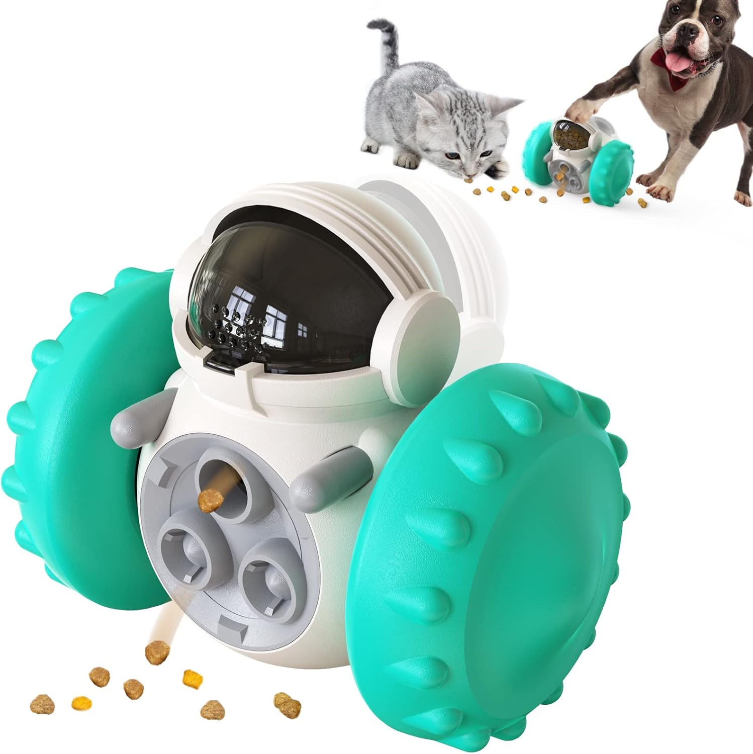 Active snacks robot toy for cats and dogs